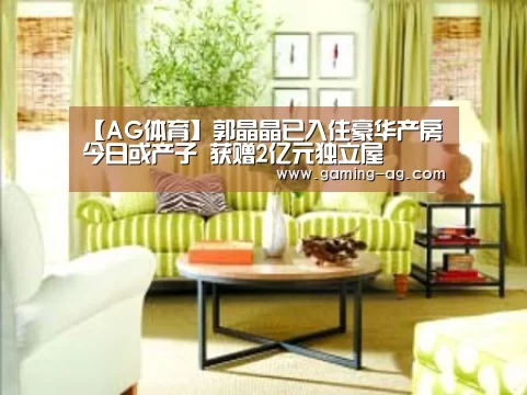 【AG体育】郭晶晶已入住豪华产房今日或产子 获赠2亿元独立屋(图3) AG下载